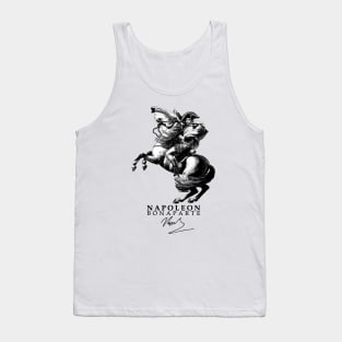 Napoleon on horseback crossing the Alps Tank Top